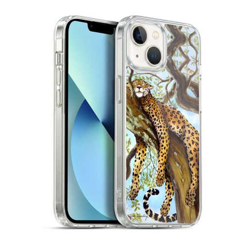 Lisa Sparling Creatures Leopard Soft Gel Case for Apple iPhone 13