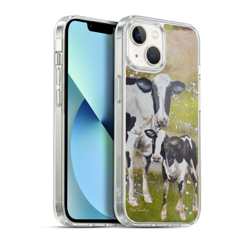 Lisa Sparling Creatures Two Cows Soft Gel Case for Apple iPhone 13