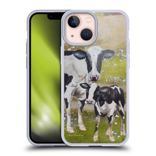 Lisa Sparling Creatures Two Cows Soft Gel Case for Apple iPhone 13 Mini