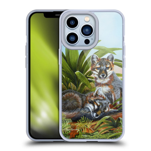 Lisa Sparling Creatures Red Fox Kits Soft Gel Case for Apple iPhone 13 Pro