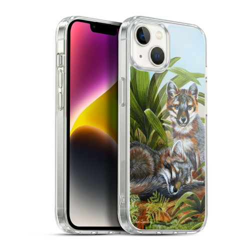 Lisa Sparling Creatures Red Fox Kits Soft Gel Case for Apple iPhone 14 Plus & MagSafe