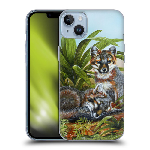 Lisa Sparling Creatures Red Fox Kits Soft Gel Case for Apple iPhone 14 Plus