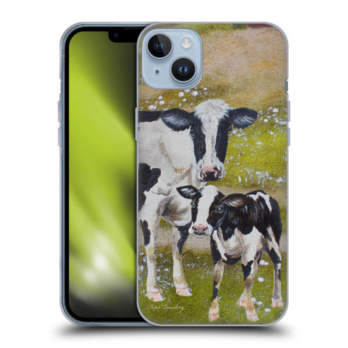 Lisa Sparling Creatures Two Cows Soft Gel Case for Apple iPhone 14 Plus
