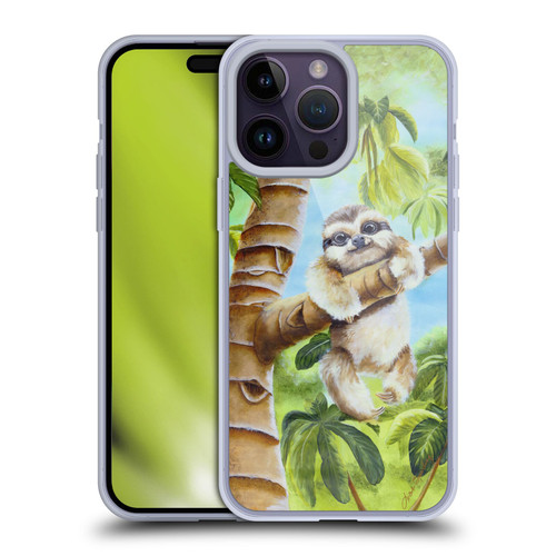 Lisa Sparling Creatures Cutest Sloth Soft Gel Case for Apple iPhone 14 Pro Max