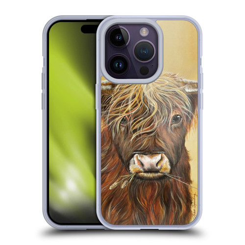 Lisa Sparling Creatures Highland Cow Fireball Soft Gel Case for Apple iPhone 14 Pro