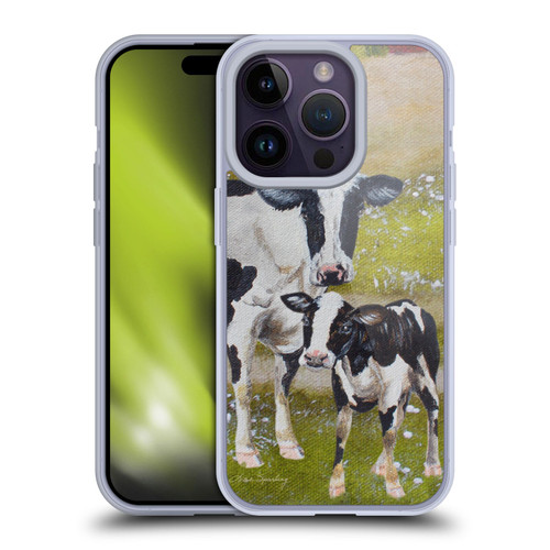Lisa Sparling Creatures Two Cows Soft Gel Case for Apple iPhone 14 Pro