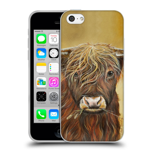 Lisa Sparling Creatures Highland Cow Fireball Soft Gel Case for Apple iPhone 5c