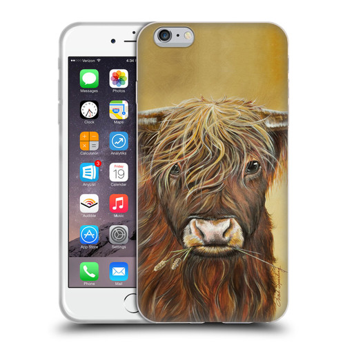 Lisa Sparling Creatures Highland Cow Fireball Soft Gel Case for Apple iPhone 6 Plus / iPhone 6s Plus