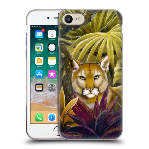 Lisa Sparling Creatures Florida Forest Panther Soft Gel Case for Apple iPhone 7 / 8 / SE 2020 & 2022