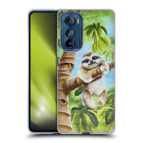 Lisa Sparling Creatures Cutest Sloth Soft Gel Case for Motorola Edge 30