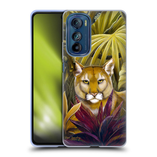 Lisa Sparling Creatures Florida Forest Panther Soft Gel Case for Motorola Edge 30