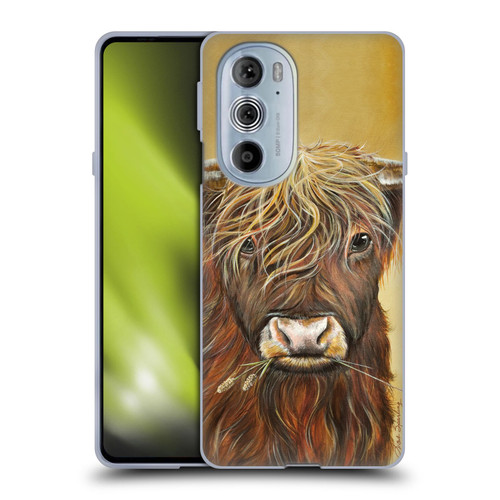 Lisa Sparling Creatures Highland Cow Fireball Soft Gel Case for Motorola Edge X30