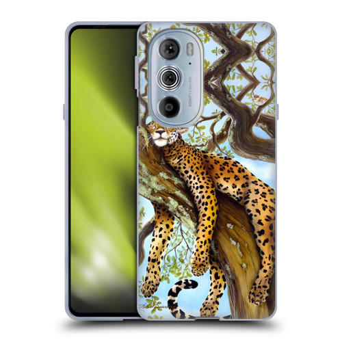Lisa Sparling Creatures Leopard Soft Gel Case for Motorola Edge X30