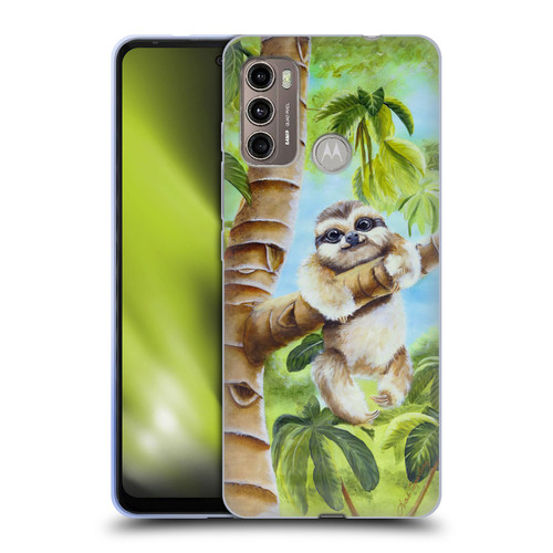 Lisa Sparling Creatures Cutest Sloth Soft Gel Case for Motorola Moto G60 / Moto G40 Fusion