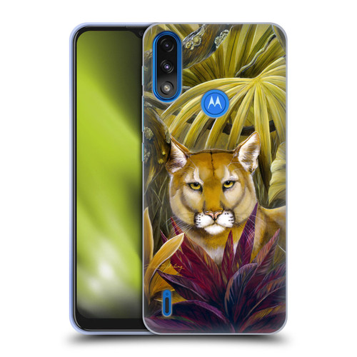 Lisa Sparling Creatures Florida Forest Panther Soft Gel Case for Motorola Moto E7 Power / Moto E7i Power
