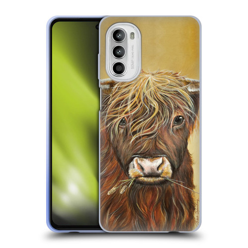 Lisa Sparling Creatures Highland Cow Fireball Soft Gel Case for Motorola Moto G52