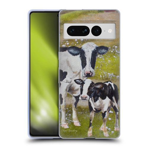 Lisa Sparling Creatures Two Cows Soft Gel Case for Google Pixel 7 Pro