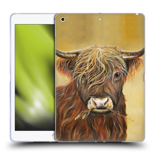 Lisa Sparling Creatures Highland Cow Fireball Soft Gel Case for Apple iPad 10.2 2019/2020/2021