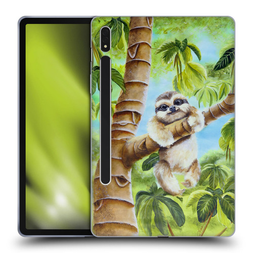 Lisa Sparling Creatures Cutest Sloth Soft Gel Case for Samsung Galaxy Tab S8