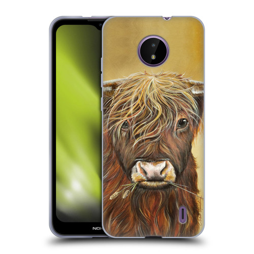 Lisa Sparling Creatures Highland Cow Fireball Soft Gel Case for Nokia C10 / C20