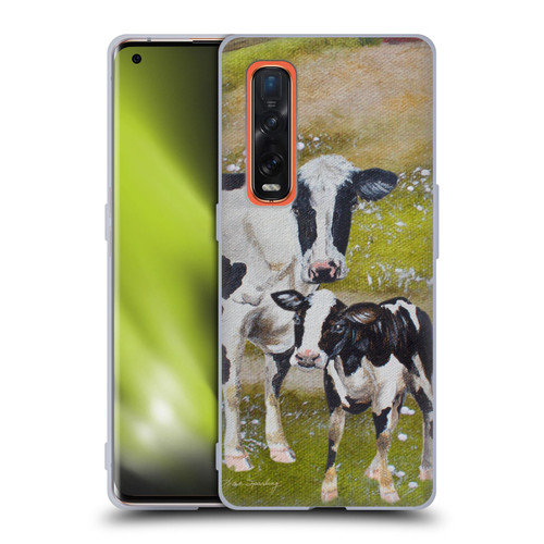 Lisa Sparling Creatures Two Cows Soft Gel Case for OPPO Find X2 Pro 5G