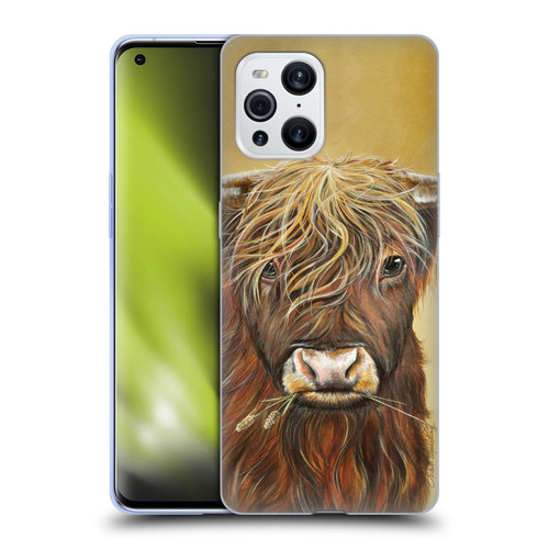 Lisa Sparling Creatures Highland Cow Fireball Soft Gel Case for OPPO Find X3 / Pro