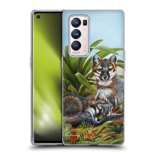 Lisa Sparling Creatures Red Fox Kits Soft Gel Case for OPPO Find X3 Neo / Reno5 Pro+ 5G