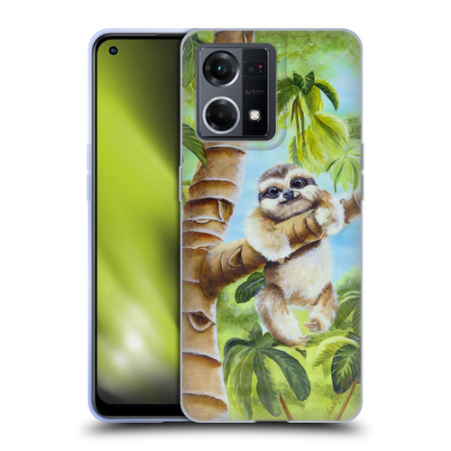 Lisa Sparling Creatures Cutest Sloth Soft Gel Case for OPPO Reno8 4G