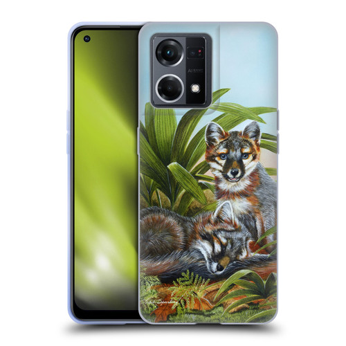 Lisa Sparling Creatures Red Fox Kits Soft Gel Case for OPPO Reno8 4G