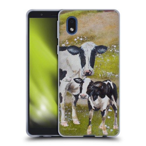 Lisa Sparling Creatures Two Cows Soft Gel Case for Samsung Galaxy A01 Core (2020)