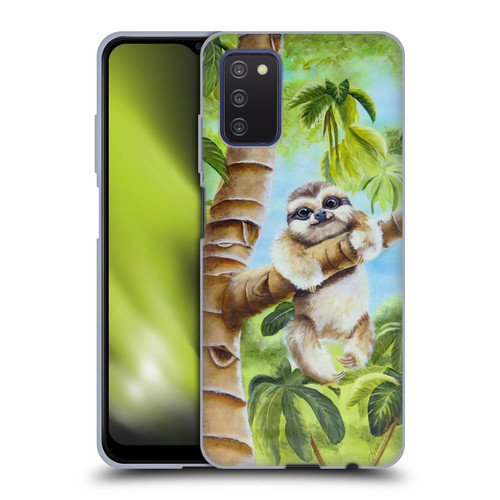 Lisa Sparling Creatures Cutest Sloth Soft Gel Case for Samsung Galaxy A03s (2021)