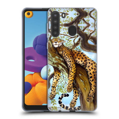Lisa Sparling Creatures Leopard Soft Gel Case for Samsung Galaxy A21 (2020)