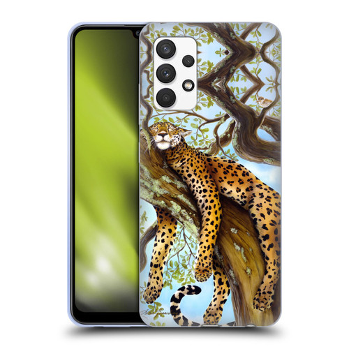 Lisa Sparling Creatures Leopard Soft Gel Case for Samsung Galaxy A32 (2021)