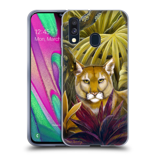 Lisa Sparling Creatures Florida Forest Panther Soft Gel Case for Samsung Galaxy A40 (2019)