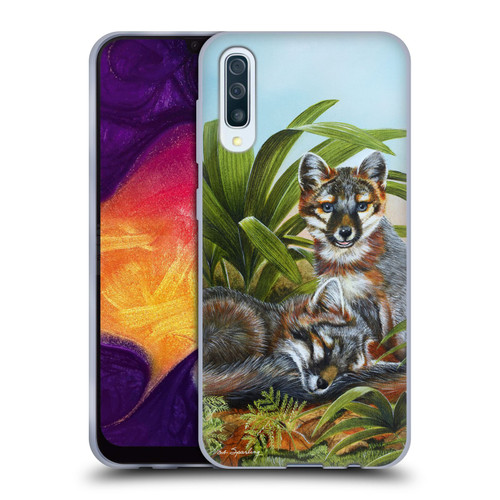 Lisa Sparling Creatures Red Fox Kits Soft Gel Case for Samsung Galaxy A50/A30s (2019)