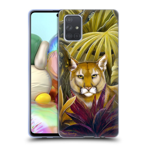 Lisa Sparling Creatures Florida Forest Panther Soft Gel Case for Samsung Galaxy A71 (2019)