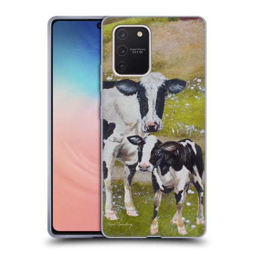 Lisa Sparling Creatures Two Cows Soft Gel Case for Samsung Galaxy S10 Lite
