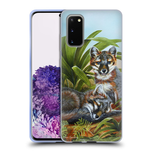 Lisa Sparling Creatures Red Fox Kits Soft Gel Case for Samsung Galaxy S20 / S20 5G