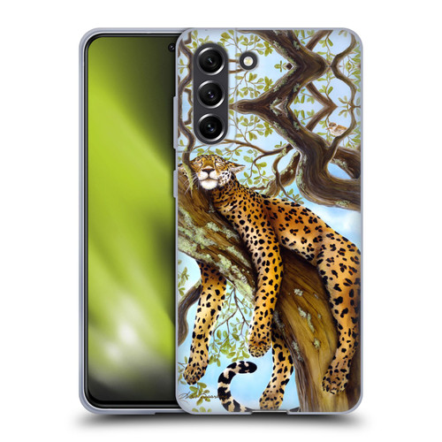 Lisa Sparling Creatures Leopard Soft Gel Case for Samsung Galaxy S21 FE 5G