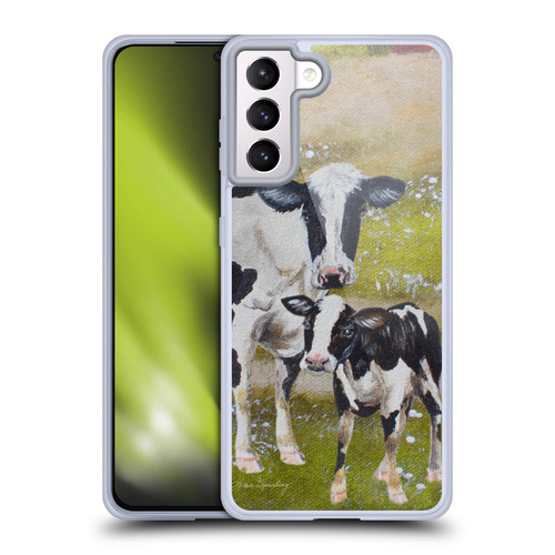 Lisa Sparling Creatures Two Cows Soft Gel Case for Samsung Galaxy S21+ 5G