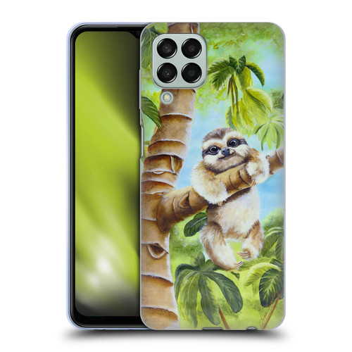 Lisa Sparling Creatures Cutest Sloth Soft Gel Case for Samsung Galaxy M33 (2022)