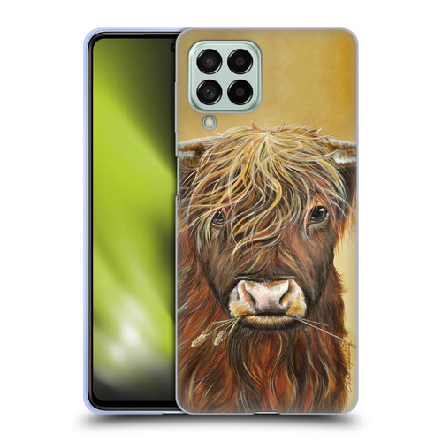 Lisa Sparling Creatures Highland Cow Fireball Soft Gel Case for Samsung Galaxy M53 (2022)
