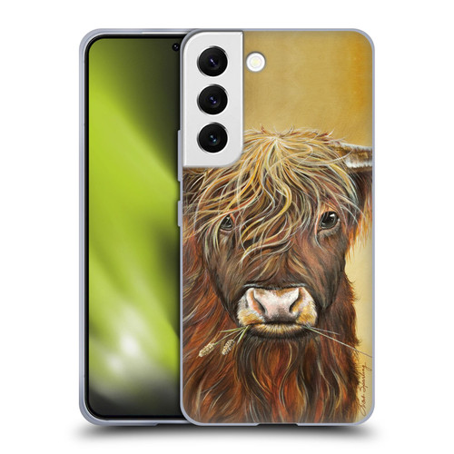 Lisa Sparling Creatures Highland Cow Fireball Soft Gel Case for Samsung Galaxy S22 5G
