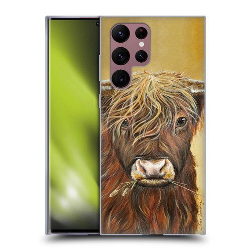 Lisa Sparling Creatures Highland Cow Fireball Soft Gel Case for Samsung Galaxy S22 Ultra 5G