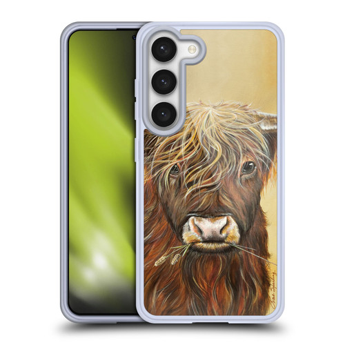 Lisa Sparling Creatures Highland Cow Fireball Soft Gel Case for Samsung Galaxy S23 5G