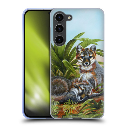 Lisa Sparling Creatures Red Fox Kits Soft Gel Case for Samsung Galaxy S23+ 5G