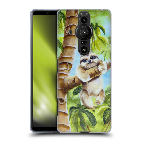 Lisa Sparling Creatures Cutest Sloth Soft Gel Case for Sony Xperia Pro-I