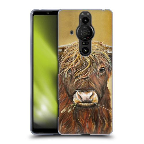 Lisa Sparling Creatures Highland Cow Fireball Soft Gel Case for Sony Xperia Pro-I