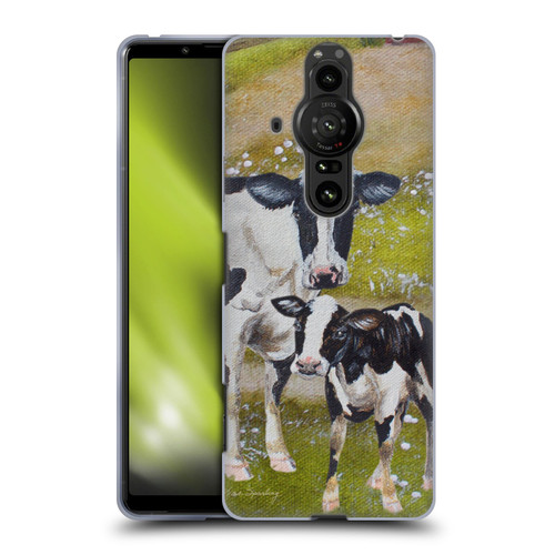Lisa Sparling Creatures Two Cows Soft Gel Case for Sony Xperia Pro-I