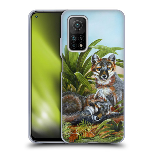 Lisa Sparling Creatures Red Fox Kits Soft Gel Case for Xiaomi Mi 10T 5G